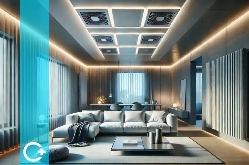 Pannelli radianti a soffitto